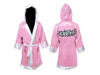  Customize Kanong Boxing Robe, Personalized Boxing Gown : Pink